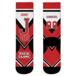 Louisiana Ragin Cajuns Socks Customized Arrow Blocks Red Best Selling