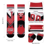 Louisiana Ragin Cajuns Socks Customized Arrow Blocks Red Best Selling