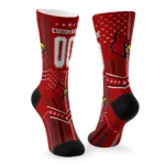 Louisville Cardinals Socks Personalized Star Stripes Red White Best Selling