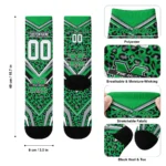 Marshall Thundering Herd Socks Customized Leopard Print Green Black Best Selling