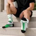 Marshall Thundering Herd Socks Customized Nautical Icons Green White Best Selling