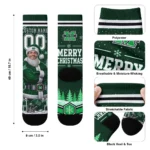 Marshall Thundering Herd Socks Customized Snowy Scene Green White Best Selling