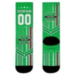 Marshall Thundering Herd Socks Customized Star Stripes Green White Best Selling