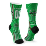 Marshall Thundering Herd Socks Customized Star Stripes Green White Best Selling