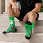 Marshall Thundering Herd Socks Customized Star Stripes Green White Best Selling