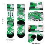 Marshall Thundering Herd Socks Customized Woodland Camo Green Best Selling