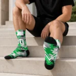 Marshall Thundering Herd Socks Customized Woodland Camo Green Best Selling