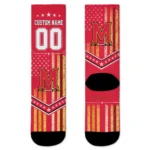 Maryland Terrapins Socks Personalized Star Stripes Red White Best Selling