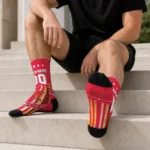 Maryland Terrapins Socks Personalized Star Stripes Red White Best Selling