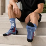 Memphis Grizzlies Socks Custom Star Stripes Blue White Best Selling