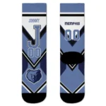Memphis Grizzlies Socks Customized Arrow Blocks Blue Best Selling