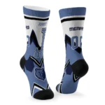 Memphis Grizzlies Socks Customized Arrow Blocks Blue Best Selling
