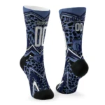 Memphis Grizzlies Socks Customized Leopard Print Blue Black Best Selling