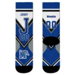 Memphis Tigers Socks Customized Arrow Blocks Blue Best Selling
