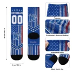 Memphis Tigers Socks Customized Star Stripes Blue White Best Selling