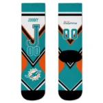 Miami Dolphins Socks Customized Arrow Blocks Aqua Best Selling