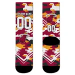 Miami Heat Socks Custom Woodland Camo Red Best Selling