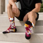 Miami Heat Socks Custom Woodland Camo Red Best Selling