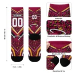 Miami Heat Socks Personalized Leopard Print Red Black Best Selling