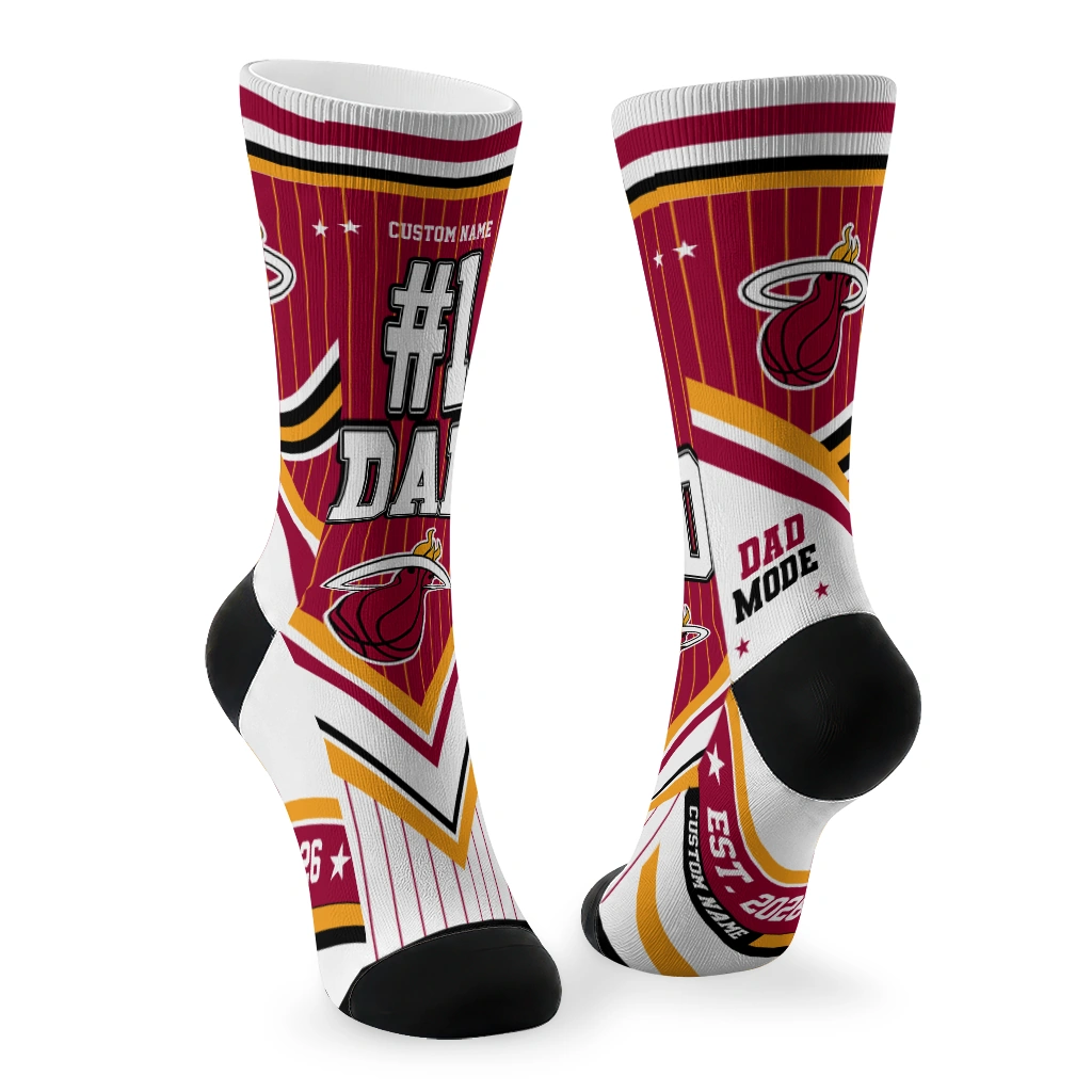 miami-heat-socks-personalized-pinstripe-chevron-red-white-fashion-forward.webp