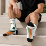Miami Hurricanes Socks Personalized Nautical Icons Orange White Best Selling