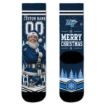 Middle Tennessee Blue Raiders Socks Customized Snowy Scene Blue White Best Selling