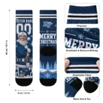 Middle Tennessee Blue Raiders Socks Customized Snowy Scene Blue White Best Selling