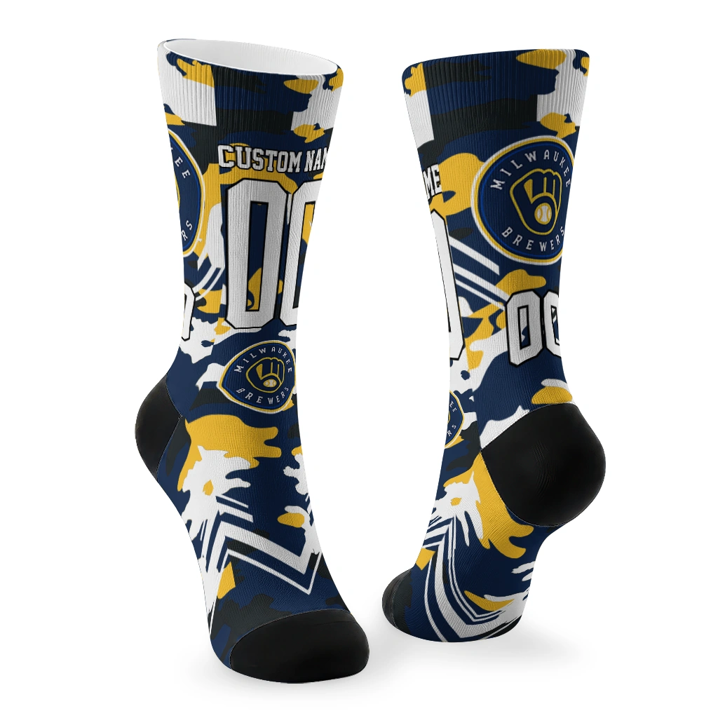 milwaukee-brewers-socks-customized-woodland-camo-navy-blue-fashion-forward.webp
