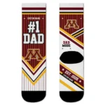 Minnesota Golden Gophers Socks Personalized Pinstripe Chevron Maroon White Best Selling