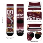 Minnesota Golden Gophers Socks Personalized Snowy Scene Maroon White Best Selling