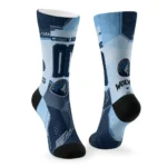 Minnesota Timberwolves Socks Personalized Geometric Tech Midnight Blue Best Selling