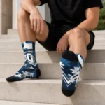 Minnesota Timberwolves Socks Personalized Woodland Camo Midnight Blue Best Selling