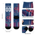 Minnesota Twins Socks Custom Star Stripes Navy White Best Selling