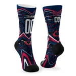 Minnesota Twins Socks Customized Leopard Print Navy Black Best Selling