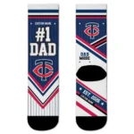 Minnesota Twins Socks - Customized Pinstripe Chevron Navy White