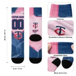 Minnesota Twins Socks Personalized Geometric Tech Navy Best Selling