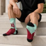 Minnesota Wild Socks Personalized Geometric Tech Red Best Selling