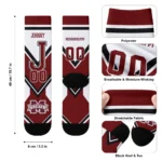 Mississippi State Bulldogs Socks Personalized Arrow Blocks Maroon Best Selling