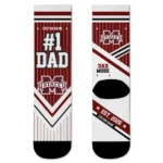 Mississippi State Bulldogs Socks Personalized Pinstripe Chevron Maroon White Best Selling