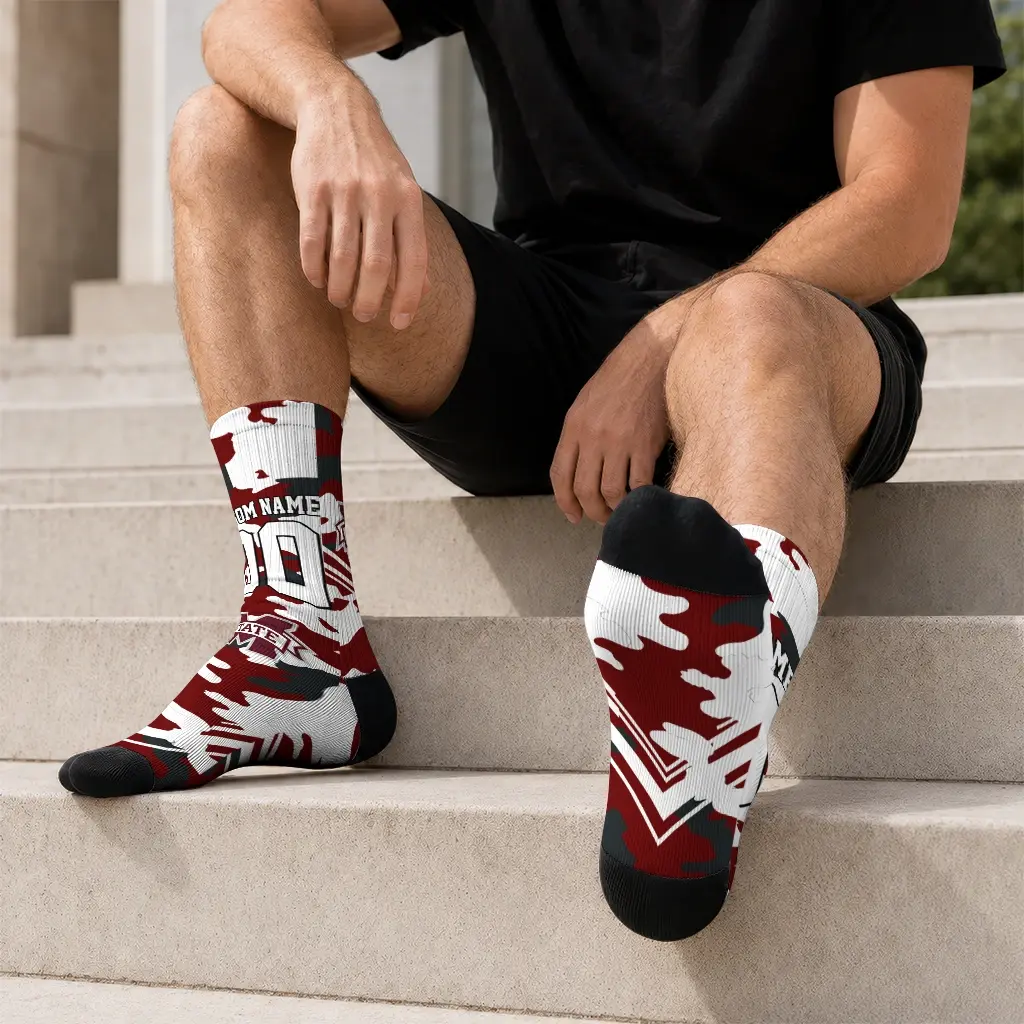 Mississippi State Bulldogs Socks Personalized Woodland Camo Maroon Latest Model Mississippi State Bulldogs Socks Personalized Woodland Camo Maroon Latest Model