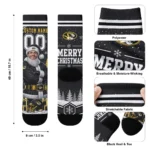Missouri Tigers Socks Custom Snowy Scene Black White Best Selling