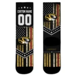 Missouri Tigers Socks Custom Star Stripes Black White Best Selling