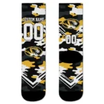 Missouri Tigers Socks Custom Woodland Camo Black Best Selling