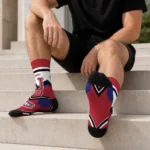 Montreal Canadiens Socks Personalized Arrow Blocks Red Best Selling