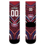 Montreal Canadiens Socks Personalized Leopard Print Red Black Best Selling