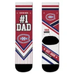 Montreal Canadiens Socks - Personalized Pinstripe Chevron Red White