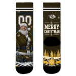 Nashville Predators Socks Personalized Snowy Scene Gold White Best Selling