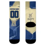 Navy Midshipmen Socks Personalized Geometric Tech Blue Best Selling
