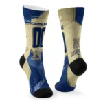 Navy Midshipmen Socks Personalized Geometric Tech Blue Best Selling