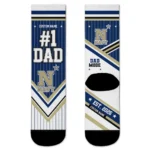 Navy Midshipmen Socks Personalized Pinstripe Chevron Blue White Best Selling